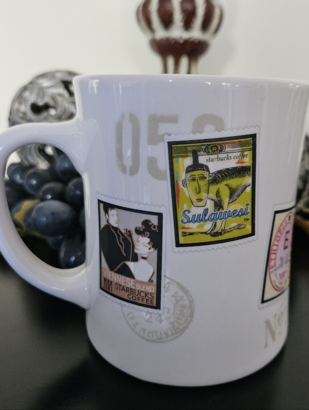 Starbucks VINTAGE Barista "Air Mail" Stamps Series Mug Issued in 2003, EC - Picture 3 of 5